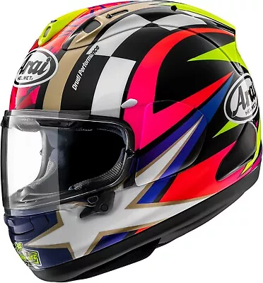 Arai Corsair-X Schwantz 30th Motorcycle Helmet White/Pink • $999.95