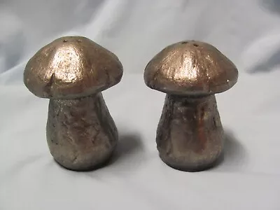 Vintage Retro 1970s Pewter Mushroom Salt & Pepper Set New • $8.99