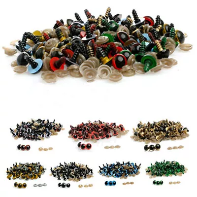 100Pcs Plastic Safety Toy Screw Eyes Kit For Teddy Bear Doll Animal Craft AU • $12.14