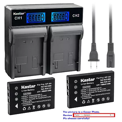 Kastar Battery LCD Rapid Charger For Universal Remote Control URC MX 980 NP-60 • $29.99