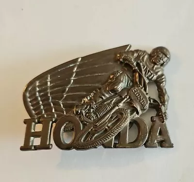Brass Honda Motocross Motorcycle Vintage Belt Buckle • $0.99