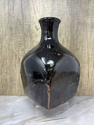 £300 • Buy Trevor Corser Tenmoku Glazed Slab Sided Vase For Leach Pottery St Ives #461