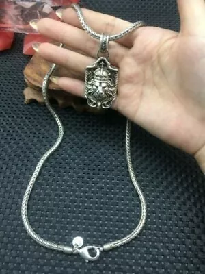 Rare Chinese Miao Tibetan Silver Handmade Necklace Jewelry Noble Gift • $22.90