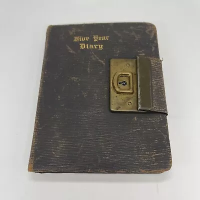 Antique 5-year Diary 1930s Some Entries From 1932-1934 Ohio Dating Working Nurse • $35