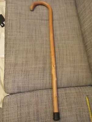 Wooden Walking Stick With Hook Handle Walker Mobility Pre Owned 85cm • £8