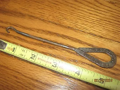 Antique Vintage Shoe Boot Lace Button Hook Puller Tool Schlender & Co. Angola NY • $9.95