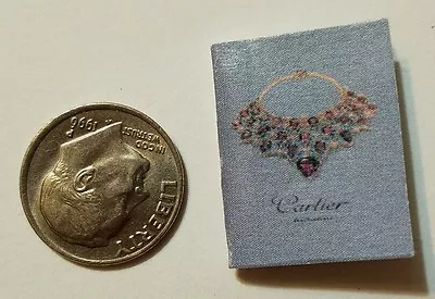 Miniature Dollhouse  Barbie 1/12 Scale Book Jewelry Cartier  Tiffany Faberge A • $2.99