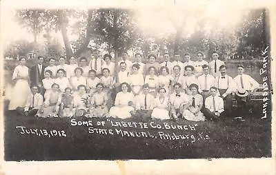 Pittsburg KS~Lakeside Park~State Manual Undergrads~Labette Co Bunch RPPC 1912 • $17