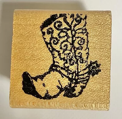 Boot With Spur Rubber Stamp Western Cowboy Stamp • $3.99