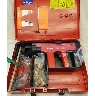 £1600 • Buy Hilti DX450 Cordless Powder Actuated Nail Gun - Excelent + Nails & Carts