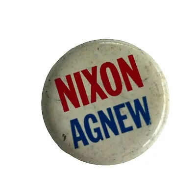 Richard Nixon Agnew Political Campaign Pin Button 1.25  Presidential • $8
