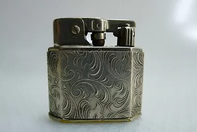 Old Vintage Silver 830 Case Baby-Mylflam Automatic Turn Knob Wick Lighter • $122