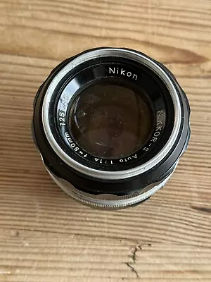 Vintage NIKON NIKKOR 50mm F 1:1.4 Lens • $23.50