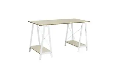 Trestle Table Office Desk - White • £98.99