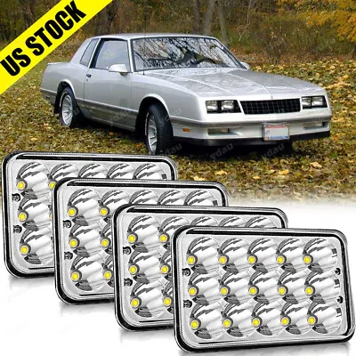 4PCS 4x6  LED Headlights Hi/Lo For Chevrolet Monte Carlo SS 1980-1988 El Camino • $43.79