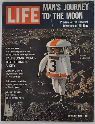 LIFE MAGAZINE April 27 1962 Man's Journey To The Moon [2 Of 2] • $13.75