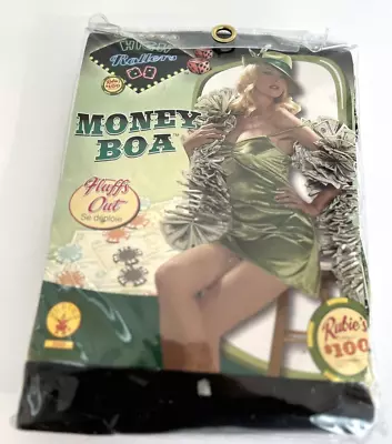 Lucky Lady Money Boa Faux Dollars Pimp Casino Gangster Green Costume NEW • $19.99