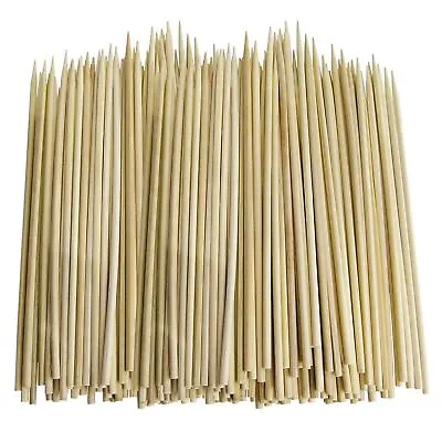 £2.79 • Buy 300mm Skewers Bamboo Sticks Wooden Cocktail Fruit Long Bbq Kebab Barbecue 