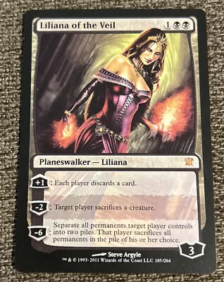 Magic The Gathering MTG Liliana Of The Veil Card #105/264 Mythic LP • $31.99