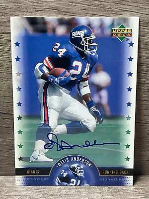 2005 Upper Deck NFL Legends Legendary Signatures Ottis Anderson #LS-OA Auto • $13.49