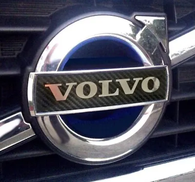 Carbon Fiber 135mm VOLVO Grill Badge Emblem Decal XC60 2015+ S60 V60 • $12