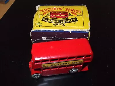 Matchbox Lesney Moko 5A Double Decker Bus Buy Matchbox Series - Original “A” Box • £5