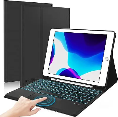 For IPad 10.2 9th Gen/8th Gen/7th Air 3 Pro 10.5  Backlit Touchpad Keyboard Case • £38.89