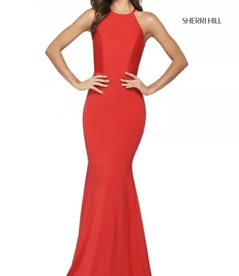 Sherri Hill 53663 Dress Formal Sz 2 Red • $49