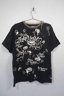 Vintage Ecko Unltd Graffiti Print Graphic T Shirt Mens XL Black Mens  • £29.99
