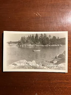 View From Starboard Rock Vinalhaven Maine ME RPPC Real Photo Postcard • $19.48