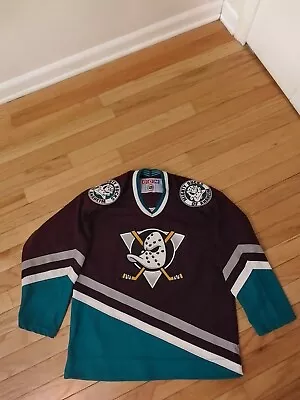 Anaheim Mighty Ducks NHL Vintage CCM Jersey Boys Size L/XL • $74.99