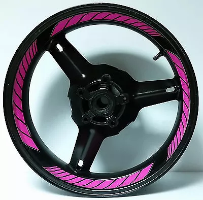 Hot Pink Magenta Custom Inner Rim Decals Wheel Stickers Stripes Tape Graphics • $24.99