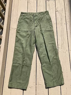 Vintage Military OG 107 Sateen 60s Trouser Pants Type 1 Vietnam Military • $89.99