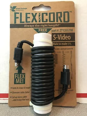 Flexicord S-Video Male To Male 6 Foot S-Video Cable NEW • $1.90