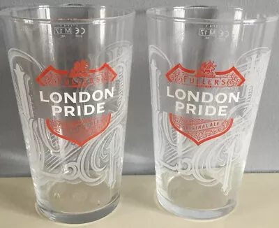 2 X London Pride Pint Glasses • £7.99