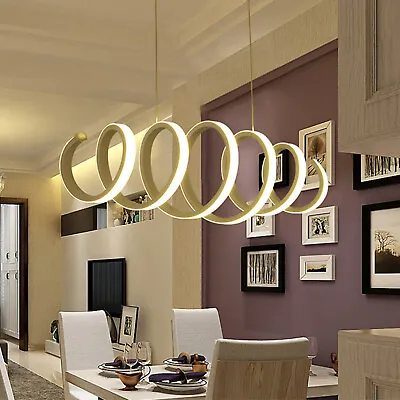 Modern LED Chandelier Lighting Acrylic Ceiling Light Pendant Lamp Fixture White • $58