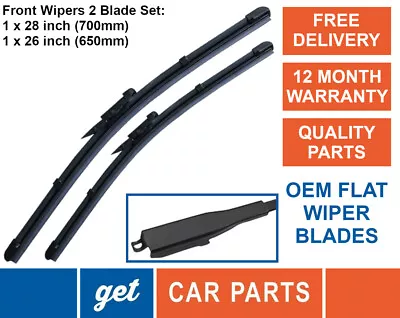 Front Wiper Blades (28  + 26 ) For Mercedes-Benz Vito (W639) From 2003 Onwards • $10.48