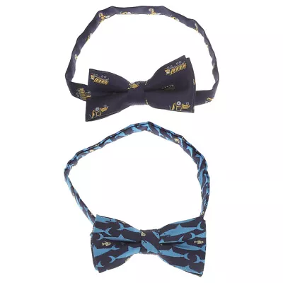 2pcs Polyester Bow Tie Kids Clothing Accessory Cartoon Bow Ties • £8.79