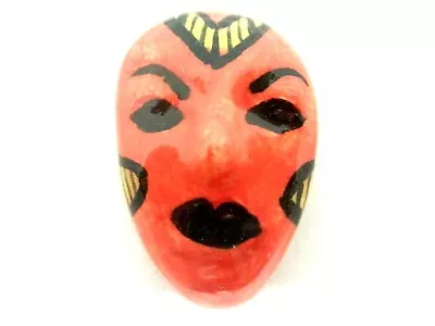 Dollhouse Miniature African Art Mask -red • $9