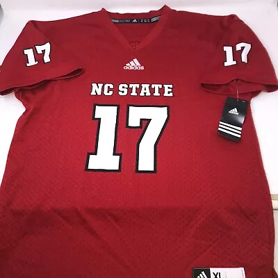 $29 • Buy NC State Adidas Red Jersey #17 Youth X Large