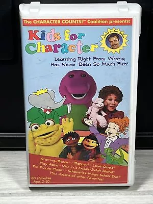 Kids For Character VHS Babar Barney Tom Selleck Lamb Chop Magic School Bus • $17.95