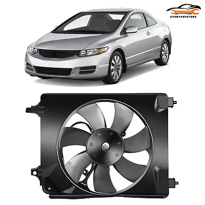 For 2006-2011 Honda Civic 1.8L Electric Radiator Condenser Cooling Fan Assembly • $51.46