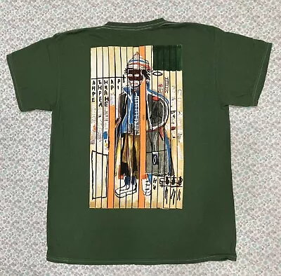 Urban Outfitters Jean Michel Basquiat Ripple Mens Graphic T-Shirt Green  MD • $23.99