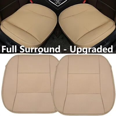 2 Luxury Leather 3D Full Surround Car Seat Protector Soft Seat Cover Accessories • $39.99