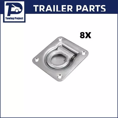 8 X Trailer Lashing Ring Loop Tie Down Anchor Point Tray Box Recessed 900kg • $39.60