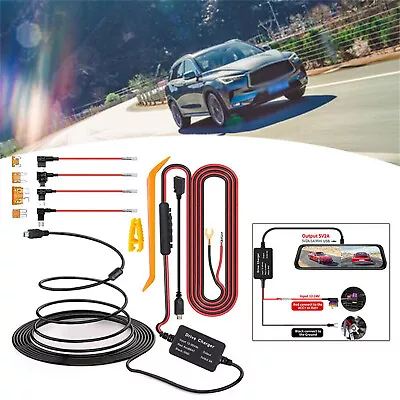 For Car DVR Mini Dash Camera Hardwire Kit Micro USB Charge Hard Wire Cable Fuse  • $17.38