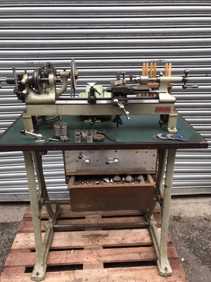 £3000 • Buy Lorch Schmidt Model A Watchmakers Lathe On Stand, Ring/Step Collet Set 240v