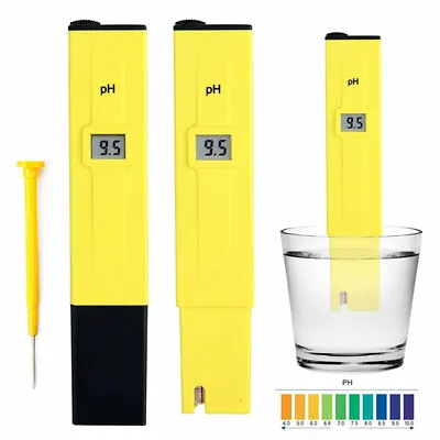 £5.86 • Buy Digital Hydroponics Water Aquarium Tester Pen Electric PH Meter Test Kit LCD