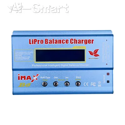 IMAX B6 80W AC Lipo NiMH Polymer RC LCD Digital Battery Balance Charger 2S 6S • £2.15