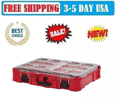 Milwaukee 48-22-8430 10-Bin Impact Resistant Polymer Packout Organizer SALE OFF! • $49.95